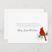 Kardinal Beerdigung Danke, dass ihr die Karte Red (Vorne/Hinten)