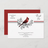 Kardinal Beerdigung Gedenkfeier Dankeskarte (Vorne/Hinten)