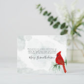 Kardinal-Beerdigungsdenkmal-Beileid Dankeskarte (Stehend Vorderseite)