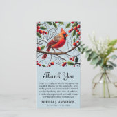 Kardinal-BeerdigungsGedenkfeier Beileid Danke Kart (Stehend Vorderseite)