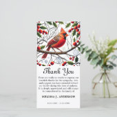 Kardinal-BeerdigungsGedenkfeier Beileid Danke Kart (Stehend Vorderseite)