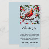 Kardinal-BeerdigungsGedenkfeier Beileid Danke Kart (Vorne/Hinten)