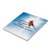 Kardinal, Besucher vom Himmel Fliese (Seite)