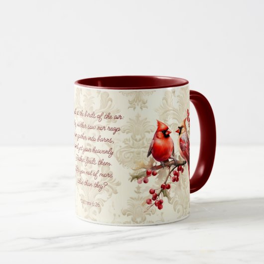 Kardinal Bible Verse Tasse - (VorderseiteRechts)
