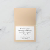 Kardinal Bird & Blätter Danke für die Unterstützun (Innenseite)