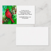 Kardinal Bird Business Card Bird Watching Visitenkarte (Vorne/Hinten)