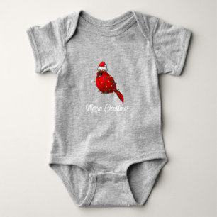 Kardinal Bird Christmas Light Cocktail Kardinal Baby Strampler