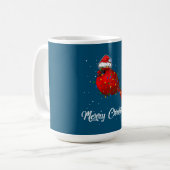 Kardinal Bird Christmas Light Cocktail Kardinal Kaffeetasse (Vorderseite Links)