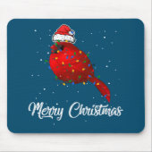 Kardinal Bird Christmas Light Cocktail Kardinal Mousepad (Vorne)