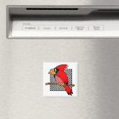 KARDINAL BIRD DESIGN MAGNET (In Situ (Geschirrspüler))