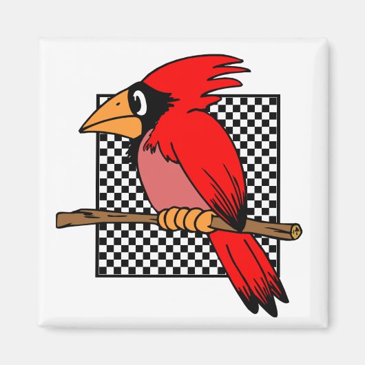 KARDINAL BIRD DESIGN MAGNET (Vorne)