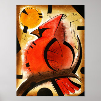 Kardinal Bird dk_2005aug8q Poster