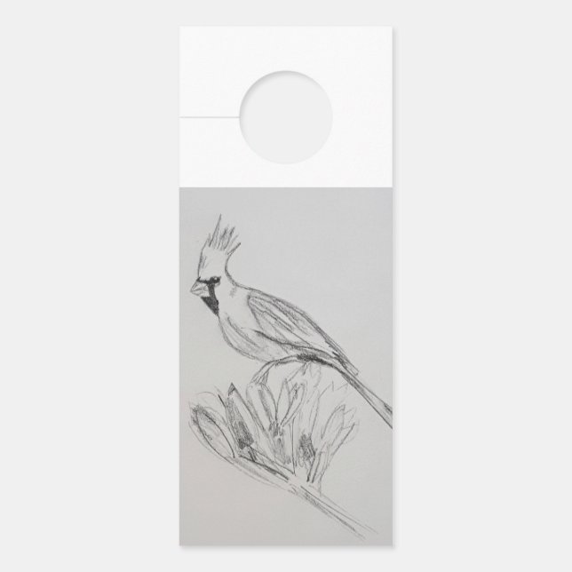 Kardinal Bird Door Hanger Türanhänger (Vorderseite)