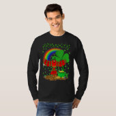 Kardinal Bird Funny Rainbow Kardinal St Patrick's T-Shirt (Vorne ganz)