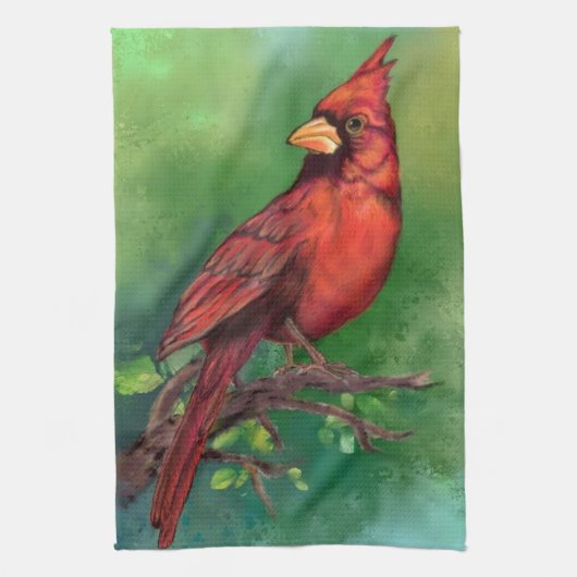 Kardinal Bird Kitchtuch Geschirrtuch (Vertikal)