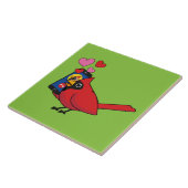 Kardinal Bird Liebe Paarung von Anrufen Fliese (Seite)