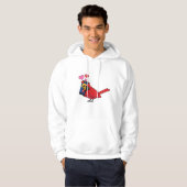 Kardinal Bird Liebe Paarung von Anrufen Hoodie (Vorne ganz)