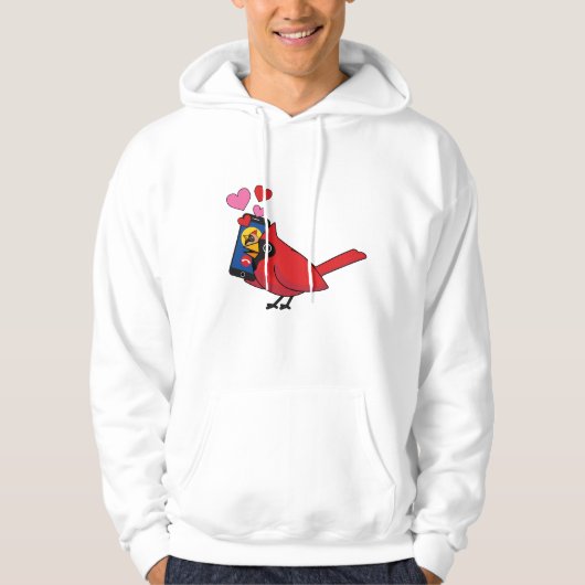 Kardinal Bird Liebe Paarung von Anrufen Hoodie (Vorderseite)