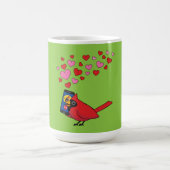 Kardinal Bird Liebe Paarung von Anrufen Kaffeetasse (Mittel)