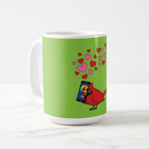 Kardinal Bird Liebe Paarung von Anrufen Kaffeetasse