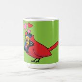 Kardinal Bird Liebe Paarung von Anrufen Kaffeetasse (Mittel)