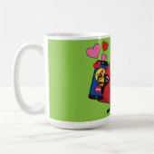 Kardinal Bird Liebe Paarung von Anrufen Kaffeetasse (Links)