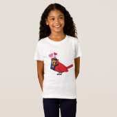 Kardinal Bird Liebe Paarung von Anrufen T-Shirt (Vorne ganz)