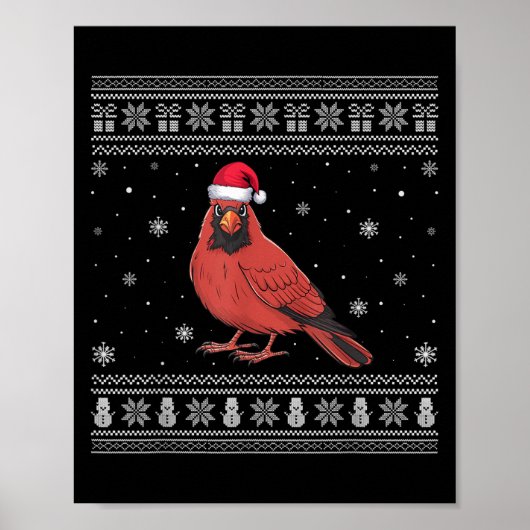 Kardinal Bird Liebhaber Männer Frauen Weihnachten Poster (Vorne)