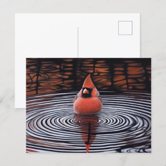 Kardinal Bird macht Bath Postkarte