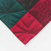 Kardinal Bird Quilt, Fleece Blanket - Vibranred (Ecke)