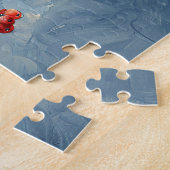 Kardinal Bird Red Berries Puzzle (Seite)