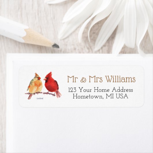 Kardinal Bird Rücksendeadresse (Insitu)