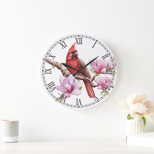 Kardinal-Bird-Wall-Uhr Große Wanduhr (Zuhause)