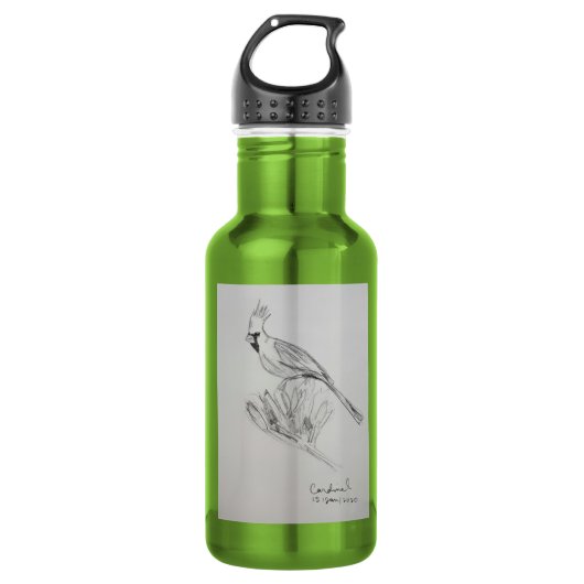 Kardinal Bird Water Flasche Edelstahlflasche (Vorderseite)