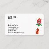 Kardinal Bird Winter Thema Seven Line Custom Visitenkarte (Vorderseite)