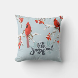 Kardinal Birds Tree Snow Kissen