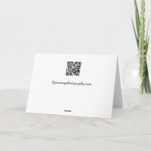 Kardinal Blank Notecard Dankeskarte (Rückseite)