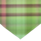 Kardinal Bush Rosa und Grün Kariert Tischdecke (Schrägansicht)