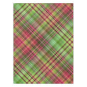 Kardinal Bush Rosa und Grün Kariert Tischdecke (Vorderseite)