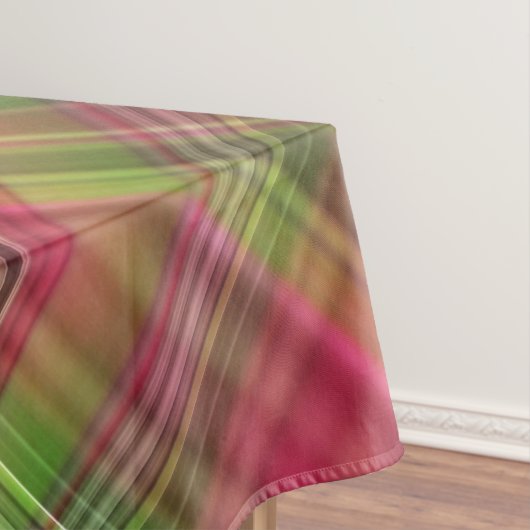 Kardinal Bush Rosa und Grün Kariert Tischdecke (Beispiel)