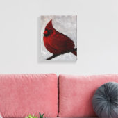 Kardinal Canvas Print Leinwanddruck (Insitu (Wohnzimmer))