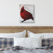 Kardinal Canvas Print Leinwanddruck (Insitu (Schlafzimmer))