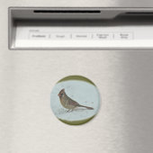 Kardinal (Cardinalis cardinalis) Weibliche Songbir Magnet (In Situ (Geschirrspüler))