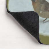 Kardinal (Cardinalis cardinalis) Weibliche Songbir Mousepad (Ecke)