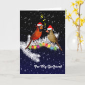 Kardinal Christmas Girlfriend (geben Sie Ihre Nach Karte (Gelbe Blume)