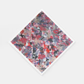 Kardinal Confetti Party Napkins Serviette (Ecke)