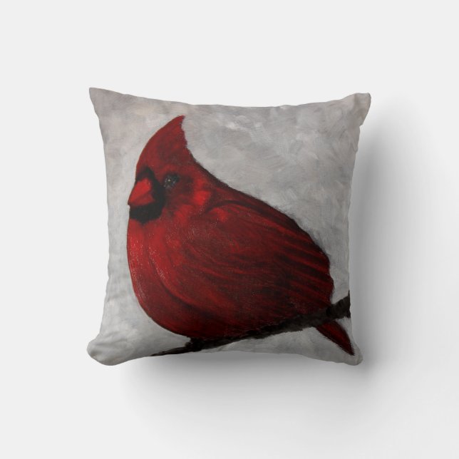 Kardinal Cotton Throw Kissen (Vorderseite)