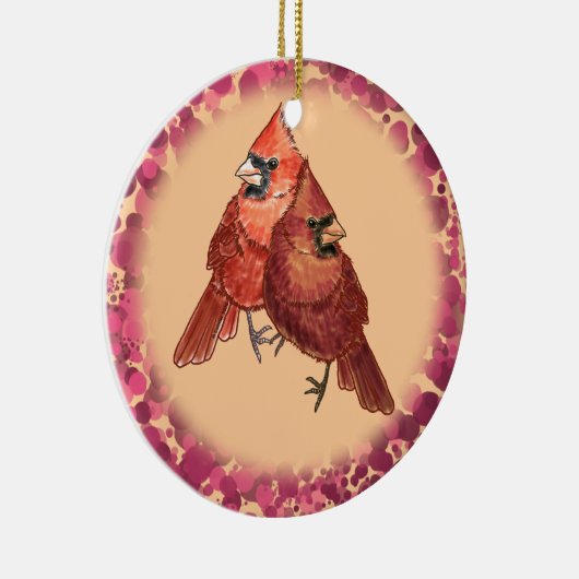 Kardinal Couple Ornament (Rechts)