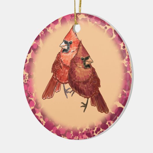 Kardinal Couple Ornament (Links)