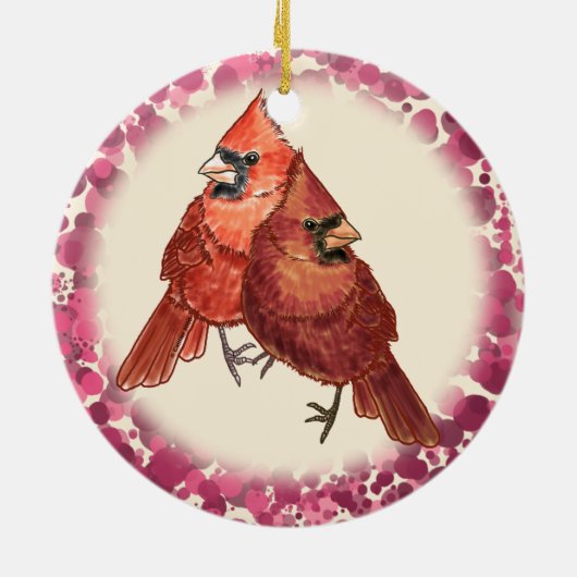 Kardinal Couple Ornament (Hinten)